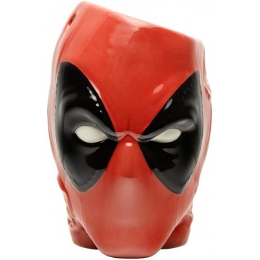 Bote Para Bolígrafos O Planta Deadpool Marvel Cerámica 13 cms