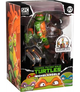 Figura Michelangelo Las Tortugas Ninja TMNT Estatua Diorama 16 cms