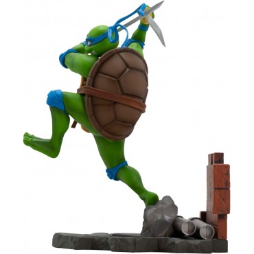 Figura Leonardo Las Tortugas Ninja TMNT Estatua Diorama 16 cms