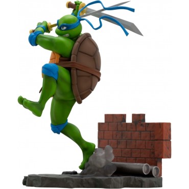 Figura Leonardo Las Tortugas Ninja TMNT Estatua Diorama 16 cms