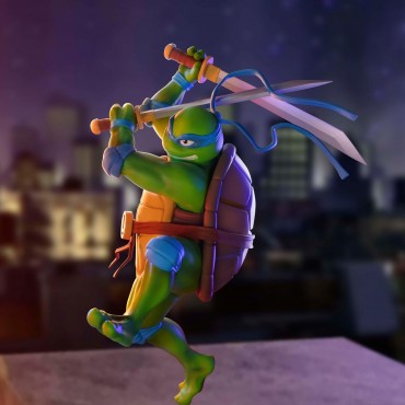 Figura Leonardo Las Tortugas Ninja TMNT Estatua Diorama 16 cms