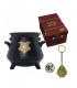 Caja Regalo Harry Potter Taza Cerámica 400 mls + Llavero Hogwarts + Pin Andén 9 3/4