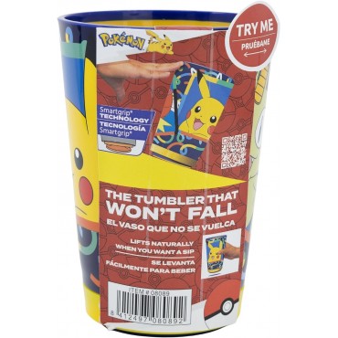 Vaso Pokémon Doodle Antivuelco 470 mls