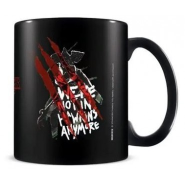 Taza Stranger Thing 4 We Are Not In Hawkins Anymore Cerámica 315 mls