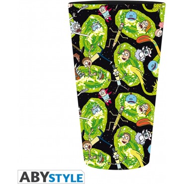 Vaso Grande Portales Rick & Morty Cristal 400 mls