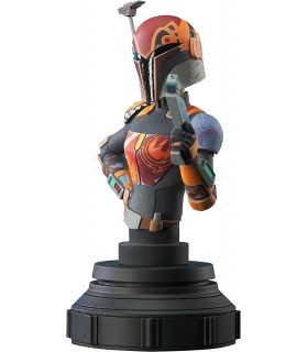 Mini Busto Sabine Wren Star Wars Rebels Estatua Edición Limitada 15 cms