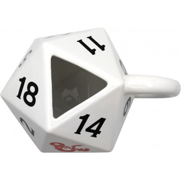 Taza 3D Dado Dungeons & Dragons Dragones & Mazmorras Cerámica 350 mls