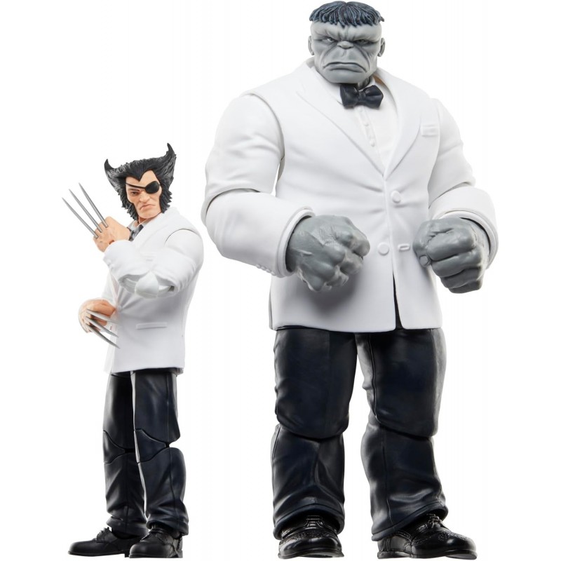 Set 2 Figuras Patch & Joe Fixit Wolverine X-Men Marvel Legends Articuladas 15 cms
