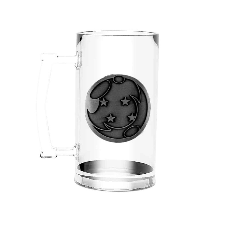 Jarra De Cristal Dragon Ball Z Con Medallón De Metal 500 mls