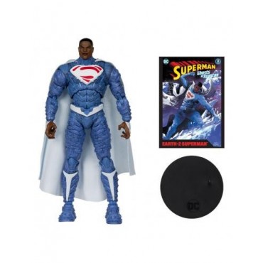 Figura Superman Earth 2 Con Cómic DC Page Punchers Articulada 18 cms