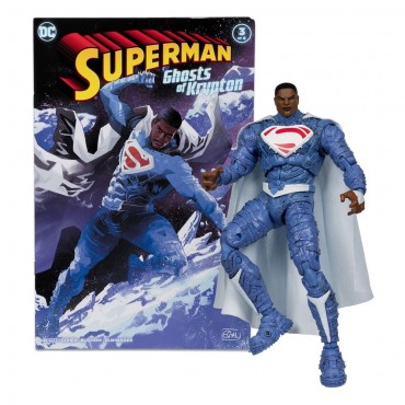 Figura Superman Earth 2 Con Cómic DC Page Punchers Articulada 18 cms