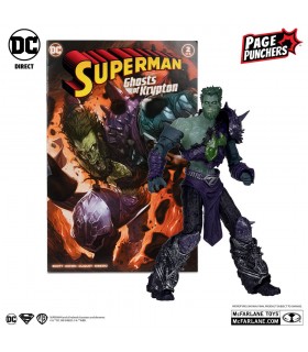 Figura Ghost Of Zod Con Cómic DC Page Punchers Articulada 18 cms