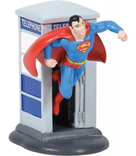 Figura Decorativa Superman Cabina Telefónica DC 8 cms