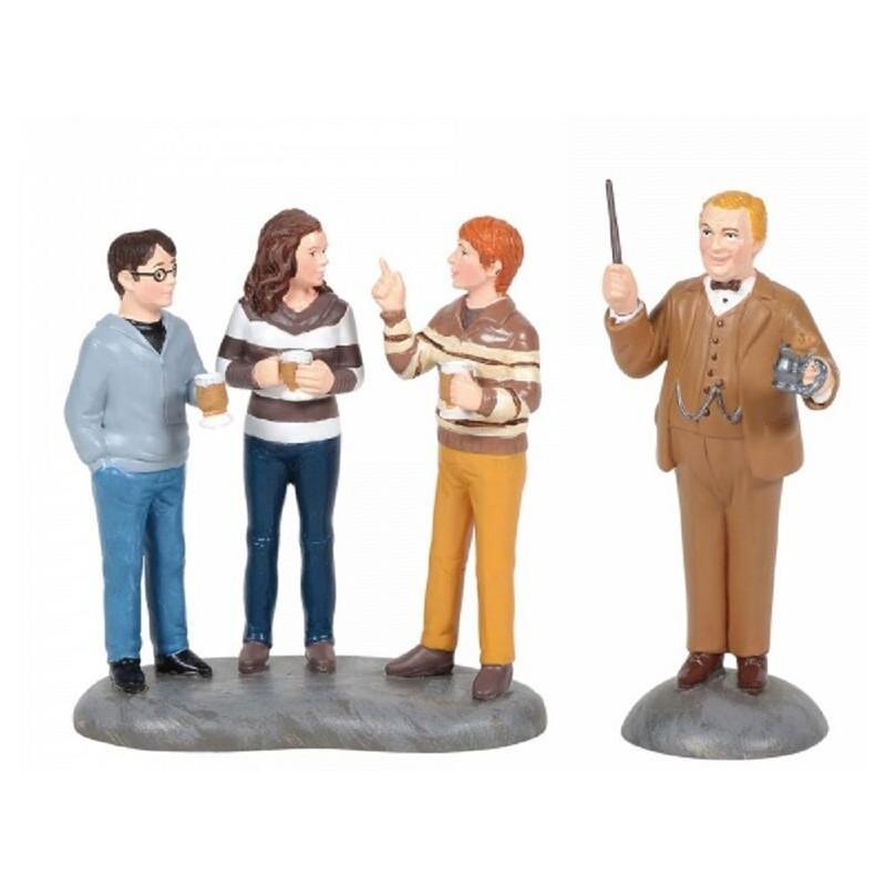 Pack Figuras Profesor Slughorn Y Los Tres Amigos Harry Potter 7 cms