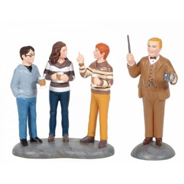 Pack Figuras Profesor Slughorn Y Los Tres Amigos Harry Potter 7 cms