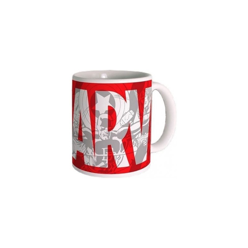 Taza Marvel Logo Grande Cerámica 300 mls