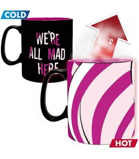 Taza Térmica Gato Cheshire Alicia En El País De Las Maravillas Disney Cerámica 460 mls