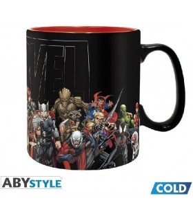 Taza Térmica Héroes Marvel Cerámica 460 mls