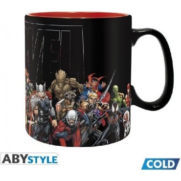 Taza Térmica Héroes Marvel Cerámica 460 mls