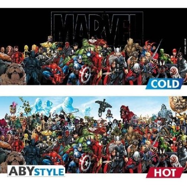 Taza Térmica Héroes Marvel Cerámica 460 mls