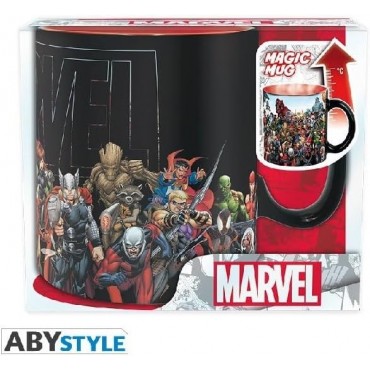 Taza Térmica Héroes Marvel Cerámica 460 mls