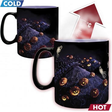 Taza Térmica Jack & La Luna Pesadilla Antes De Navidad Disney Cerámica 460 mls