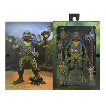 Figura Leonardo As Creature From The Black Lagoon Las Tortugas Ninja Universal Monsters Articulada 18 cms