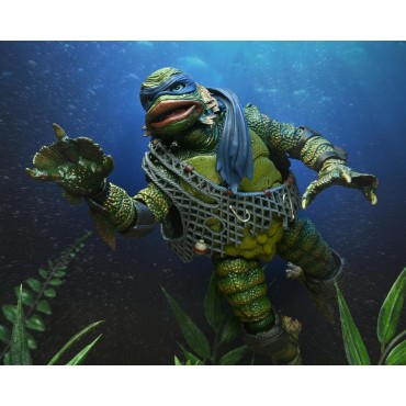 Figura Leonardo As Creature From The Black Lagoon Las Tortugas Ninja Universal Monsters Articulada 18 cms