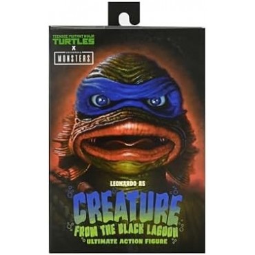 Figura Leonardo As Creature From The Black Lagoon Las Tortugas Ninja Universal Monsters Articulada 18 cms