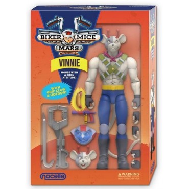 Figura Vinnie Los Motorratones de Marte Articulada 17 cms