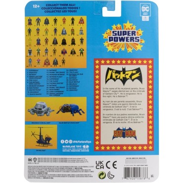 Figura Batman Manga DC Super Powers Articulada 13 cms