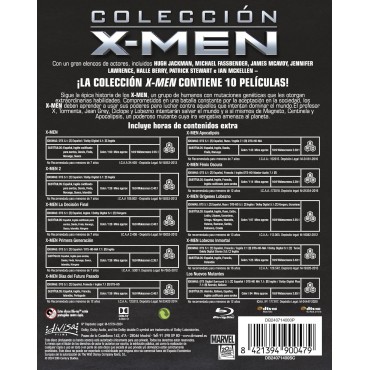 X-MEN Coleccion - Pack 10 (Blu-ray): X-Men/ X-Men 2/ La Decision Final/ Primera Generacion/ Dias del Futuro Pasado/ Apocalipsis/