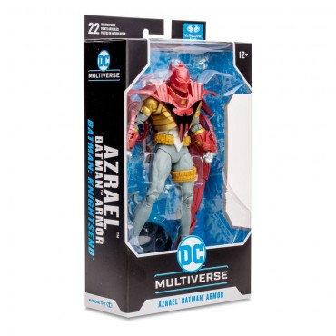 Figura Azrael Batman Armor Knightsend DC Multiverse Articulada 18 cms