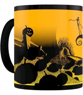 Taza Térmica Cementerio Pesadilla Antes de Navidad Disney Cerámica 315 mls