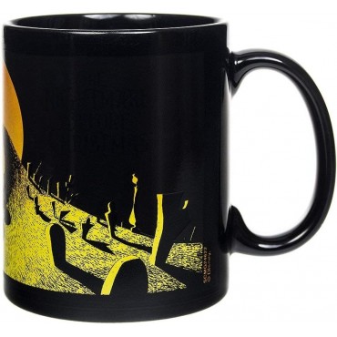 Taza Térmica Cementerio Pesadilla Antes de Navidad Disney Cerámica 315 mls