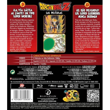Dragon Ball Z Las Películas (VOL.5, películas 9 y 10) [Blu-ray] (1989)