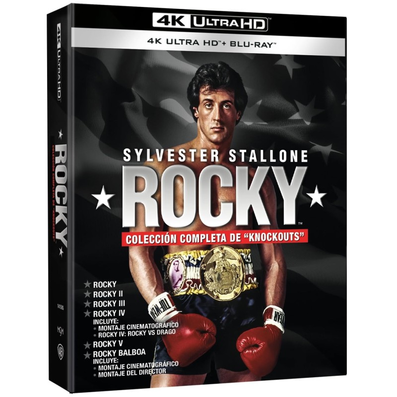 Rocky Pack 1-6 [4K UHD + Blu-ray]  (1976, 1979, 1982, 1985, 1990, 2006)