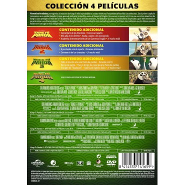 Kung Fu Panda Pack 1-4 [DVD] (2008, 2011, 2016, 2024)