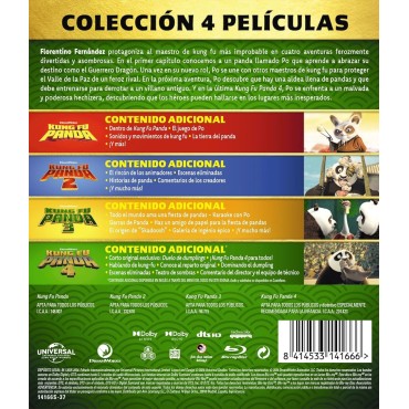 Kung Fu Panda Pack 1-4 [Blu-ray] (2008, 2011, 2016, 2024)