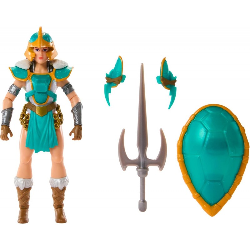 Figura Teela MOTU X TMNT Turtles Of Grayskull Masters Of The Universe Teenage Mutant Ninja Turtles Articulada 14 cms