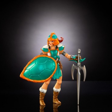 Figura Teela MOTU X TMNT Turtles Of Grayskull Masters Of The Universe Teenage Mutant Ninja Turtles Articulada 14 cms