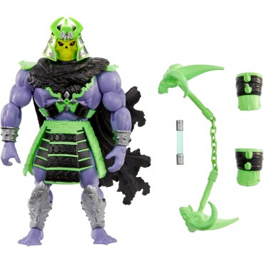Figura Skeletor MOTU X TMNT Turtles Of Grayskull Masters Of The Universe Teenage Mutant Ninja Turtles Articulada 14 cms