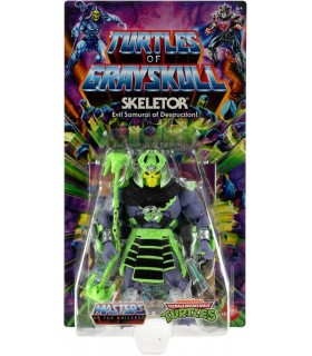 Figura Skeletor MOTU X TMNT Turtles Of Grayskull Masters Of The Universe Teenage Mutant Ninja Turtles Articulada 14 cms
