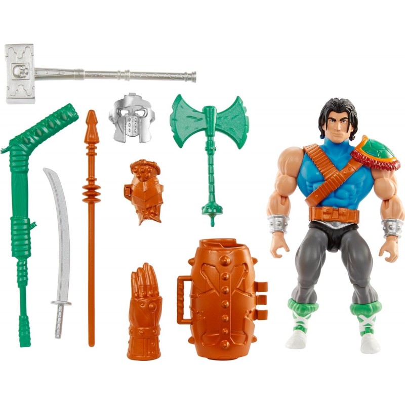 Figura Casey Jones MOTU X TMNT Turtles Of Grayskull Masters Of The Universe Teenage Mutant Ninja Turtles Articulada 14 cms