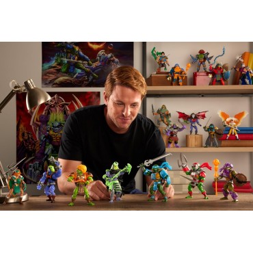 Figura Casey Jones MOTU X TMNT Turtles Of Grayskull Masters Of The Universe Teenage Mutant Ninja Turtles Articulada 14 cms