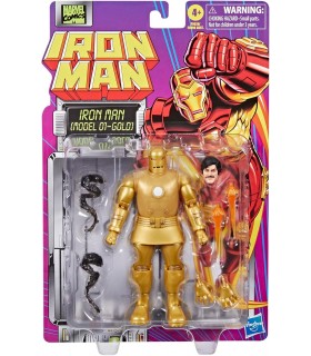 Figura Iron Man (Model 01-Gold) Iron Man Marvel Comics Articulada 15 cms