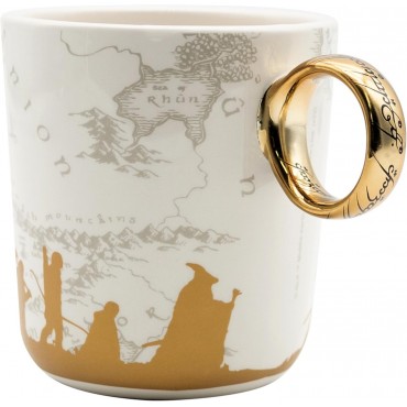 Taza 3D One Ring El Señor de los Anillos Cerámica 460 mls