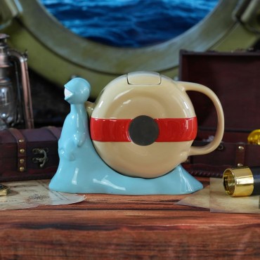 Tetera Caracol Transpondedor Den Den Mushi One Piece Cerámica 1200 mls