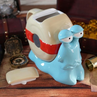 Tetera Caracol Transpondedor Den Den Mushi One Piece Cerámica 1200 mls