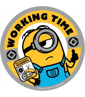 Alfombrilla Ratón Los Minions Working Time Flexible 21 cms